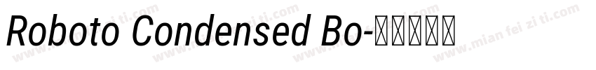 Roboto Condensed Bo字体转换